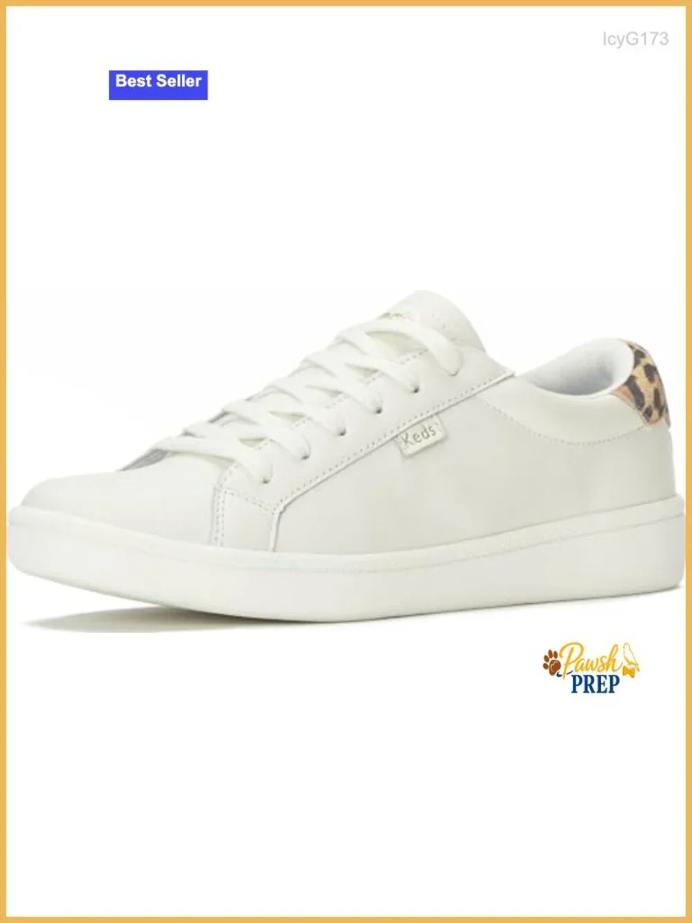Leather Lace-Up Sneaker with Removable Footbed